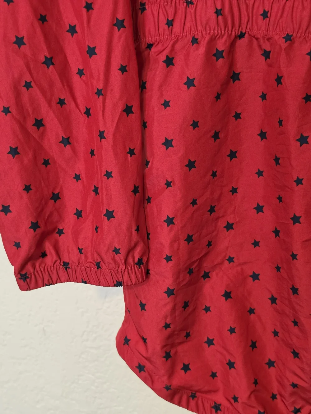 GAP Red Star-Print Hooded Windbreaker Jacket